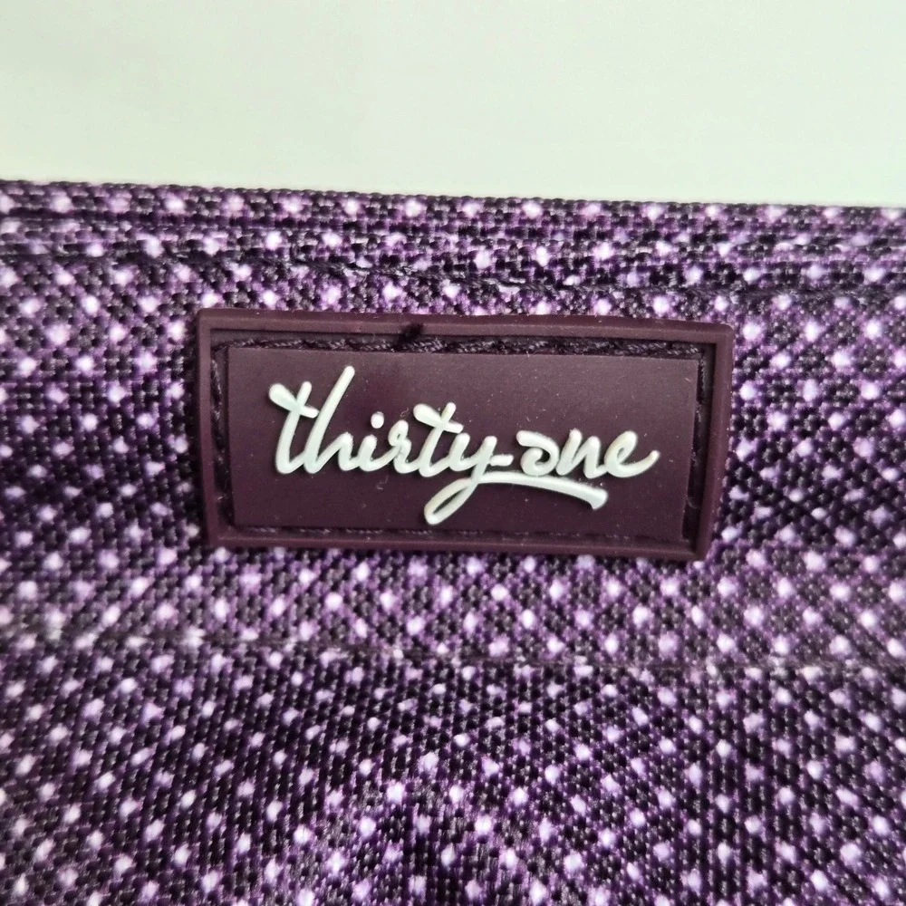 Thirty-One Littles Carry-All Caddy Storage Tote 891A Plum Gingham Pop Mini 6